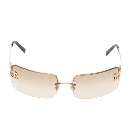 chanel 4104 cc rimless sunglasses